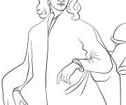 Coloriage Isaac Newton