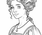 Coloriage Jane Austen la romanci&egrave;re anglaise