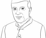 Coloriage Jawaharlal Nehru