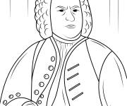 Coloriage Johann Sebastian Bach