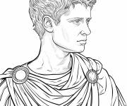 Coloriage L'empereur Auguste