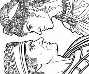 Coloriage La noble femme Livia Drusilla