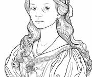 Coloriage La reine Isabelle I de Castille