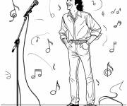Coloriage Le chanteur Jean-Jacques Goldman