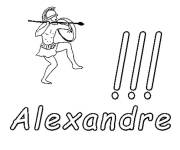 Coloriage Le grand Alexandre