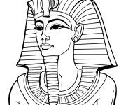 Coloriage Le pharaon Toutankhamon