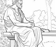 Coloriage Le philosophe Aristote