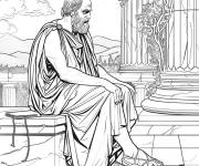 Coloriage Le philosophe Platon