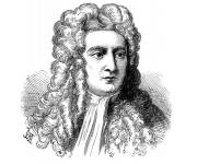 Coloriage Le physicien Isaac Newton
