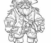 Coloriage Le pirate Blackbeard  de dessin anim&eacute;