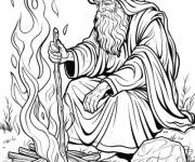 Coloriage Le proph&egrave;te Abraham