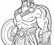 Coloriage Le roi L&eacute;onidas &agrave; colorier
