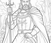 Coloriage Le roi Richard C&oelig;ur de Lion