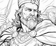 Coloriage Le roi Richard C&oelig;ur de Lion en ligne