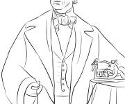Coloriage Le scientifique Samuel Morse