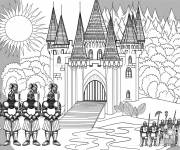 Coloriage Les soldats de la royaume