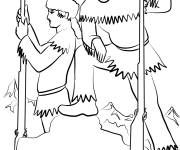 Coloriage Lewis et Clark en exp&eacute;dition