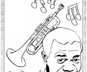 Coloriage Louis Armstrong
