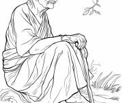 Coloriage Mahatma Gandhi, le leader indien