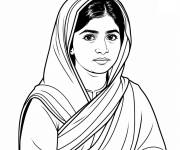 Coloriage Malala Yousafzai