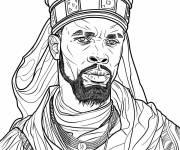 Coloriage Mansa Musa l'empereur du Mali