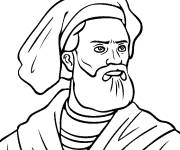 Coloriage Marco Polo facile