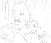 Coloriage Martin Luther King