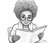Coloriage Maya Angelou