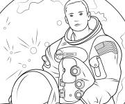 Coloriage Neil Armstrong