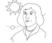 Coloriage Nicolas Copernic