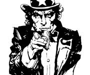 Coloriage Oncle Sam
