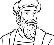 Coloriage Pedro Alvares Cabral