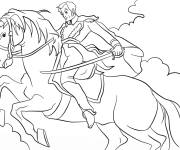 Coloriage Personnage Simon Bolivar &agrave; cheval