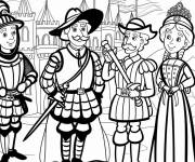 Coloriage Personnages historiques en Europe