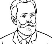 Coloriage Peter Ilyich Tchaikovsky