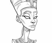 Coloriage Pharaon Akhenaton
