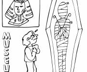 Coloriage Pharaon pour enfants