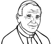 Coloriage et dessins gratuit Pope John Paul II à imprimer