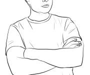 Coloriage Portrait d'Elon Musk