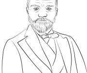 Coloriage Portrait de Andrew Carnegie