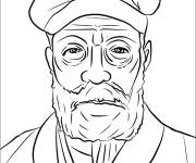 Coloriage Portrait de Elijah McCoy