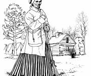 Coloriage Portrait de Harriet Tubman