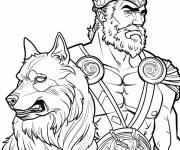 Coloriage Portrait de Leonidas