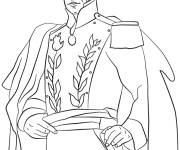 Coloriage Portrait de Simon Bolivar