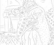 Coloriage Portrait du roi Louis XIV