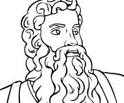 Coloriage Proph&egrave;te Mo&iuml;se