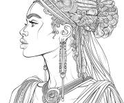 Coloriage Reine Makeda
