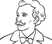 Coloriage et dessins gratuit Richard Wagner à imprimer