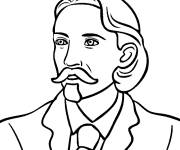 Coloriage Robert Louis Stevenson