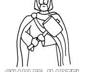 Coloriage Roi charles Martel
